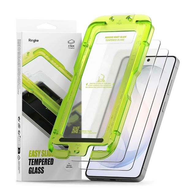 【Ringke】三星 Galaxy S26 / Ultra / Plus   易安裝鋼化玻璃螢幕保護貼－2入(Rearth 附安裝工具)