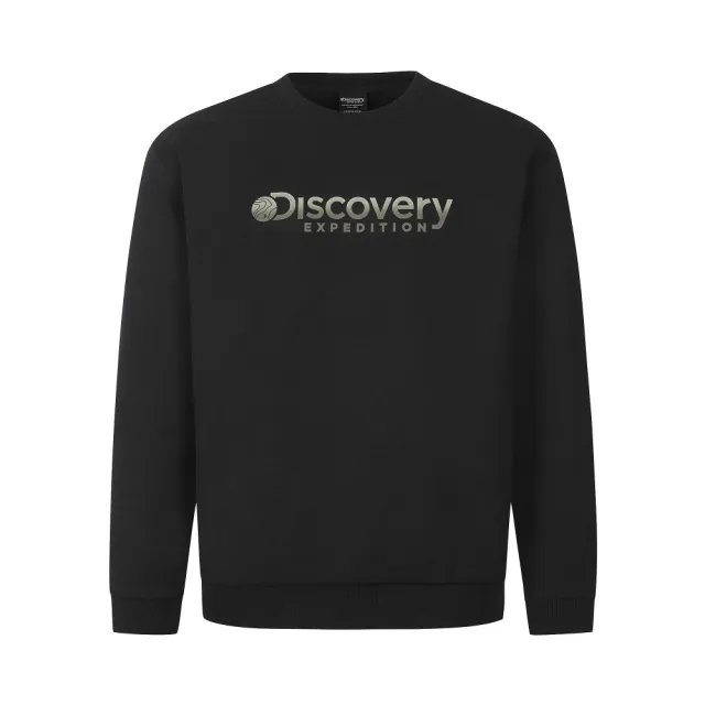 【Discovery Expedition】Logan 漸層大LOGO 長袖上衣 大學T (DXMT31061-BKS)
