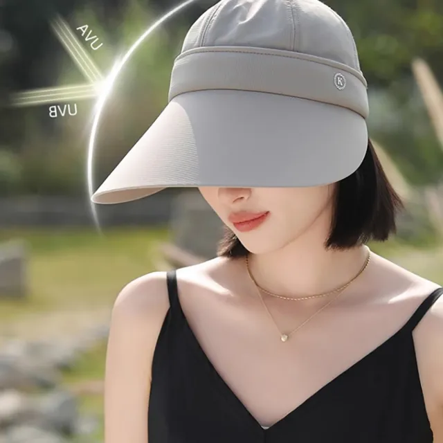 【MUAN】大帽簷全臉遮陽防曬帽(戶外透氣登山騎行帽/抗UV太陽帽/顯瘦鴨舌帽/空頂帽)