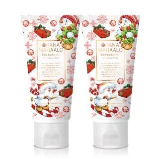 即期品【OHANA MAHAALO】歡樂雪祭潤澤療癒護手霜50gX2入(專櫃公司貨)
