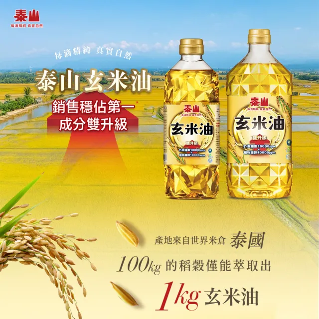 【泰山】玄米油1500ml×6入/箱(官方直營)