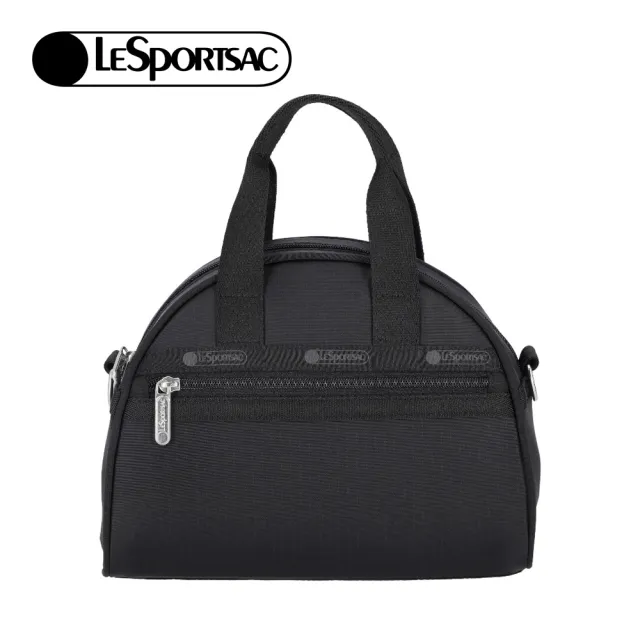 【Lesportsac】Round Small Satchel 手提肩背兩用包 側背包 手拿包 手提袋 半圓包 送禮 推薦(永恆黑)