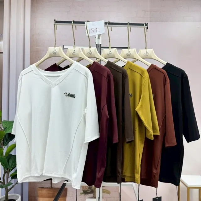 【SuperWands】立體剪裁V領修身上衣