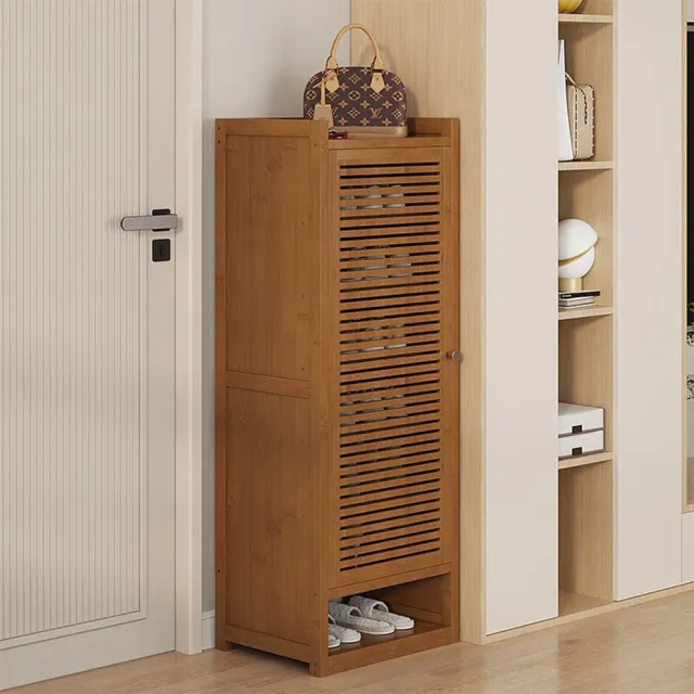 單門多層鞋櫃 家用玄關鞋櫃 室內防塵鞋櫃 鞋架（單門六層鞋櫃）