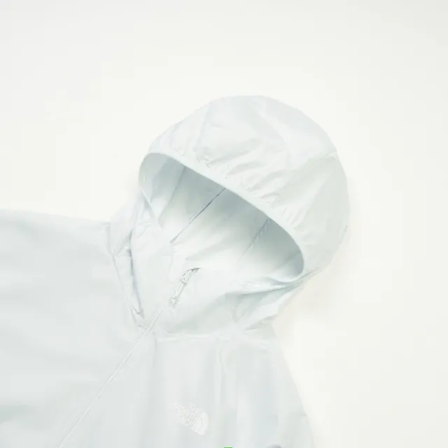 【The North Face】北臉 外套 男 運動連帽外套 防風 抗UV 防潑水 M FLYWEIGHT BREEZE 淺藍 NF0A8G78FNN