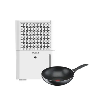 【Whirlpool 惠而浦】6L第六感智能除濕機 WDEE06TW+法國特福28CM不沾小炒鍋