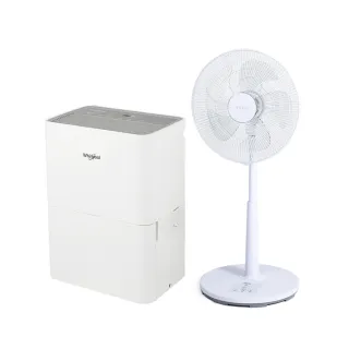 【Whirlpool 惠而浦】10L第六感智能除濕機 WDEE10TW+東元電風扇