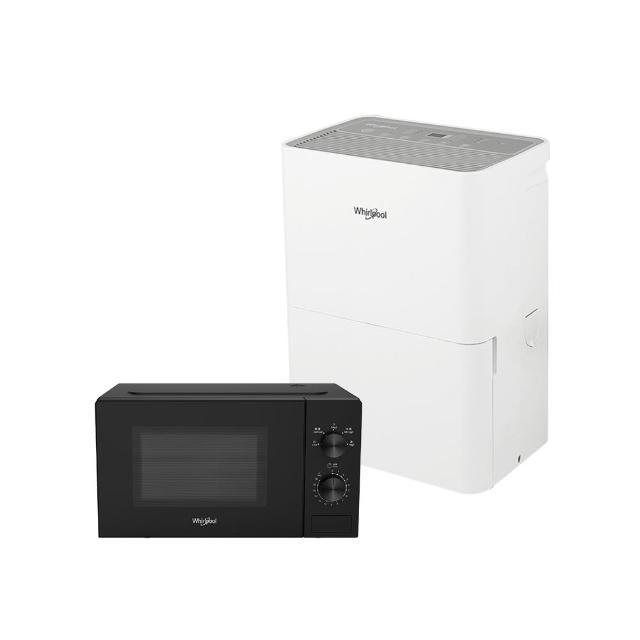 【Whirlpool 惠而浦】10L第六感智能除濕機 WDEE10TW+20公升機械式微波爐