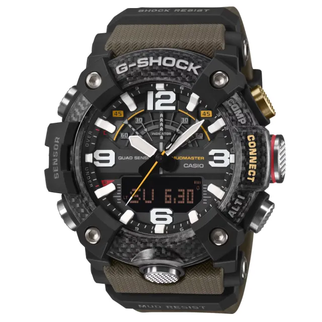 【CASIO 卡西歐】G-SHOCK MUDMASTER 藍芽連線 多功能腕錶 錶 週年慶 雙11 (GG-B100X-1A3)