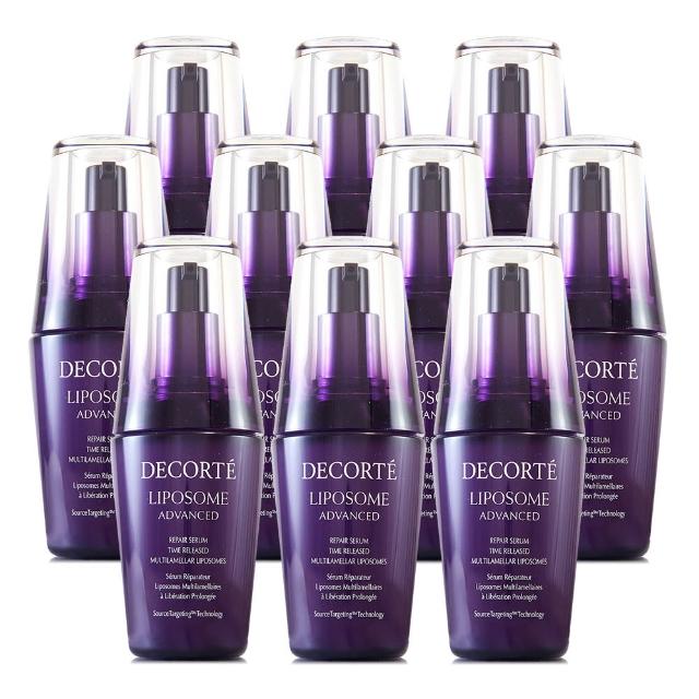 【COSME DECORTE 黛珂】超微導全能修護精粹12ml*10-小紫瓶120ml容量組(專櫃公司貨)
