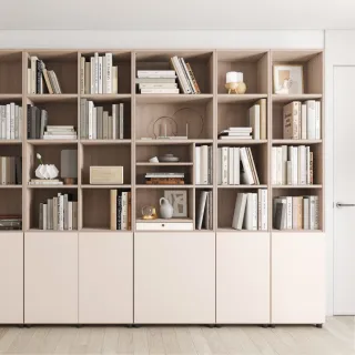 【iloom 怡倫家居】EDDI 600型6層收納櫃含門板 兩色可選(書櫃 書架 雙層書架 兒童書架 收納櫃 櫃子)