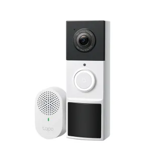 【TP-Link】Tapo D210 2K 300萬畫素 AI智慧無線視訊門鈴(全彩夜視/160°超廣角全身入鏡/支援512GB)