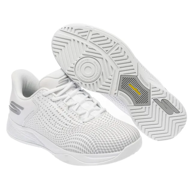 【SKECHERS】男鞋 訓練系列 瞬穿舒適科技 SKECHERS VIPER COURT RELOAD 匹克球鞋 (246101CWHT)
