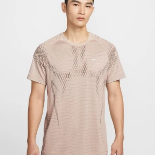 【NIKE 耐吉】短袖上衣 男 AS M NK DFADV STRIDE NVLTY SS Dri-FIT 跑步 快乾 棕(IF2089236)