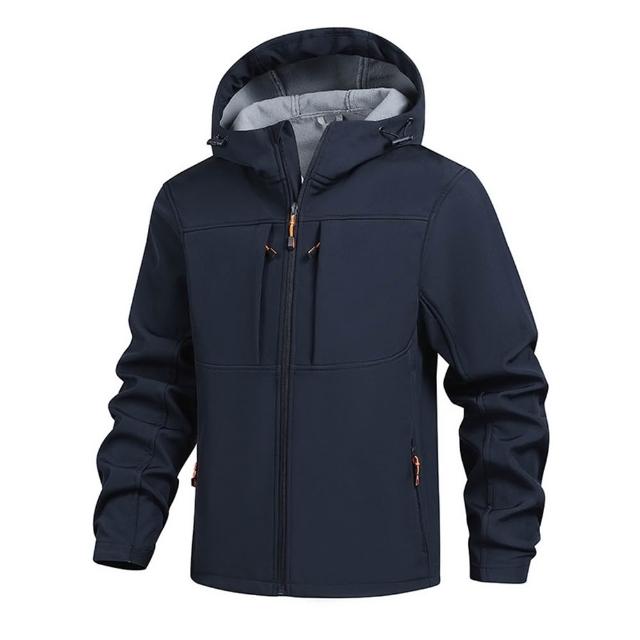 【巴黎精品】戶外機能衝鋒衣防風外套登山外套防潑水大碼休閒男裝(防風耐磨男外套5色n1lc78)