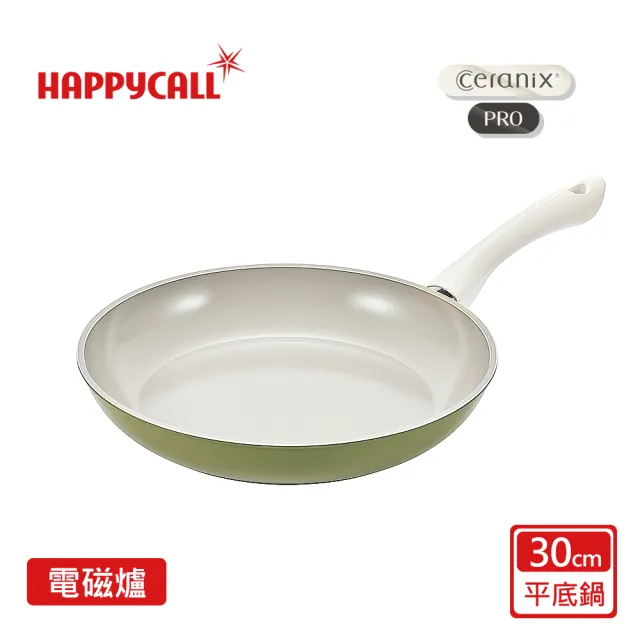【HAPPYCALL】強化白陶IH鍛造不沾平底鍋28cm(電磁爐適用)