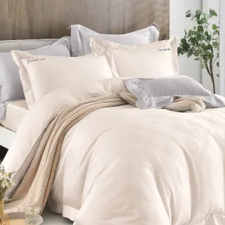 【Betrise】60支天絲刺繡兩用被床包枕套組 單人/雙人/加大(多款)