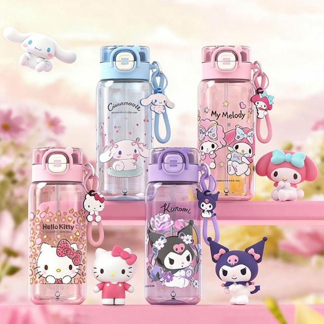 【SANRIO 三麗鷗】三麗鷗時光系列Tritan直飲吸管水壺750ml  (酷洛米/大耳狗/凱蒂貓/美樂蒂)