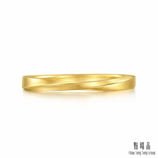 【點睛品】莫比烏斯環 黃金戒指_計價黃金(港圍7號)
