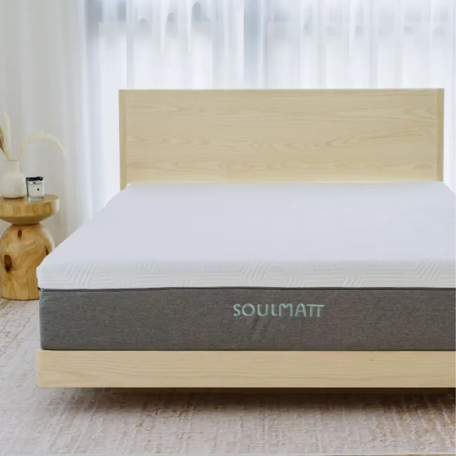 【SOULMATT】大地系列 適中偏硬 標準雙人5尺 機能全綿床(無彈簧床墊 透氣 高度支撐 零干擾 首層可水機洗)