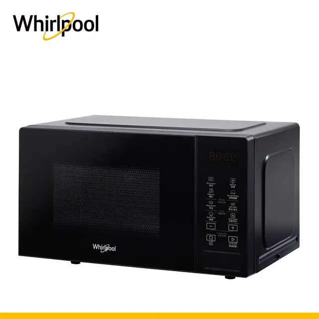 【Whirlpool 惠而浦】20L 電子式微波爐-夜空黑(MWP201EBT)