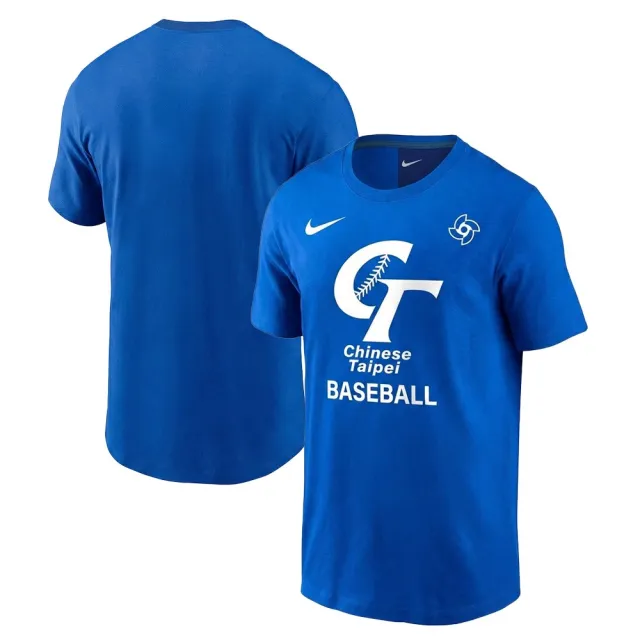 NIKE 耐吉】短袖上衣男CHINESE TAIPEI 經典短T 藍台灣中華隊棒球WBC