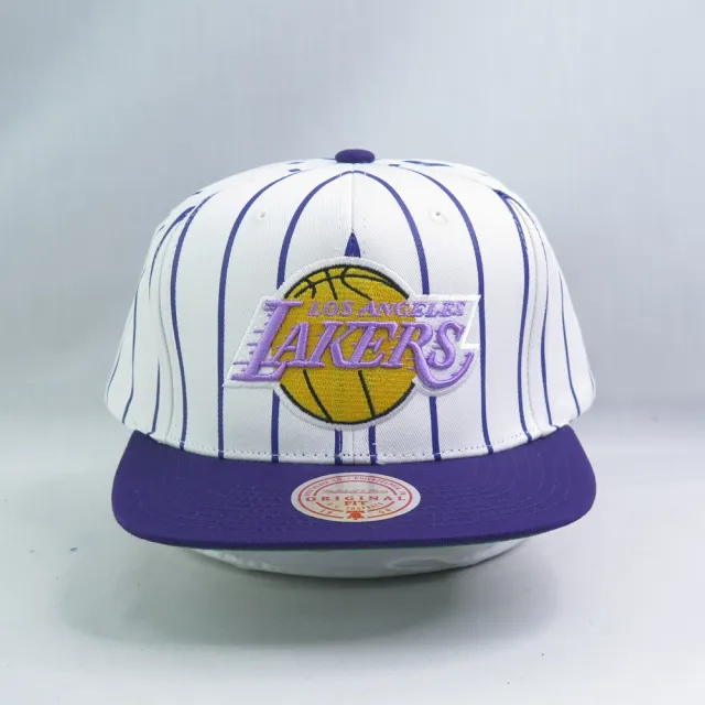 【M&N】NBA Retro Pinstripe 球帽 運動帽 MN24BHA09LAL 湖人隊