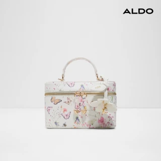 【ALDO】KKALLINA-夢幻蝴蝶花卉化妝箱手提包/斜背包(花色)