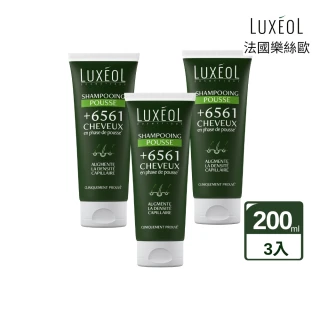 【Luxeol 樂絲歐】頭皮6561養護洗髮露 200ml 三入組