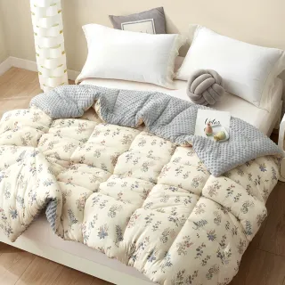 【MIT iLook】買1+1 韓國石墨烯豆豆絨或雙面針織 雲朵舒眠可水洗被2.3KG(180x210cm 多色選 四季被)