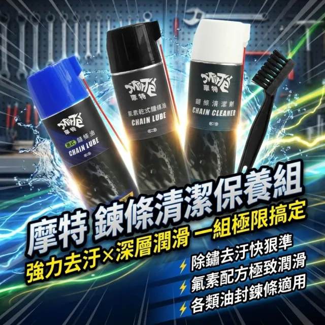 【MorTer】鏈條清潔劑(乾式 溼式 氟素 鏈條油 鏈條清潔劑 鍊條 gogoro 重機 金屬鏈條油)