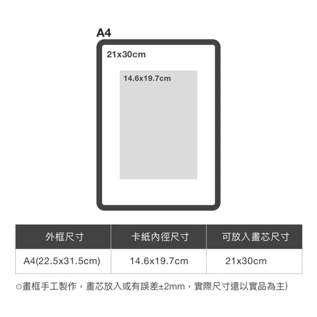 【菠蘿選畫所】柚木圓角實木相框 (含內襯卡紙)-A4(高級圓角擺臺/多款顏色尺寸/拼色/照片牆/擺放桌面相框)