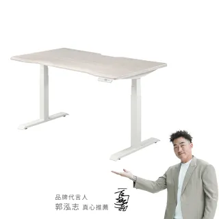 【i-Rocks】D01-DX 電動升降桌 120x80cm 北歐雲杉 不含組裝(辦公桌 電腦桌 書桌 電競桌)