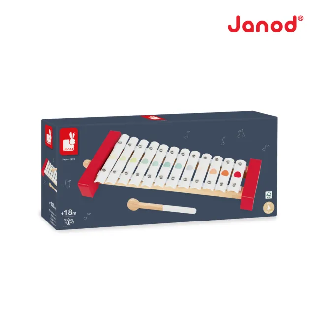 【法國Janod】音樂好好玩-鐵琴/12音(兒童樂器 音樂玩具)