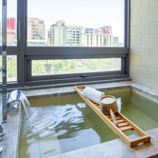 【雀客國際】礁溪麒麟酒店｜謐境輕奢雙人客房2大1小含早餐(房內可泡湯)