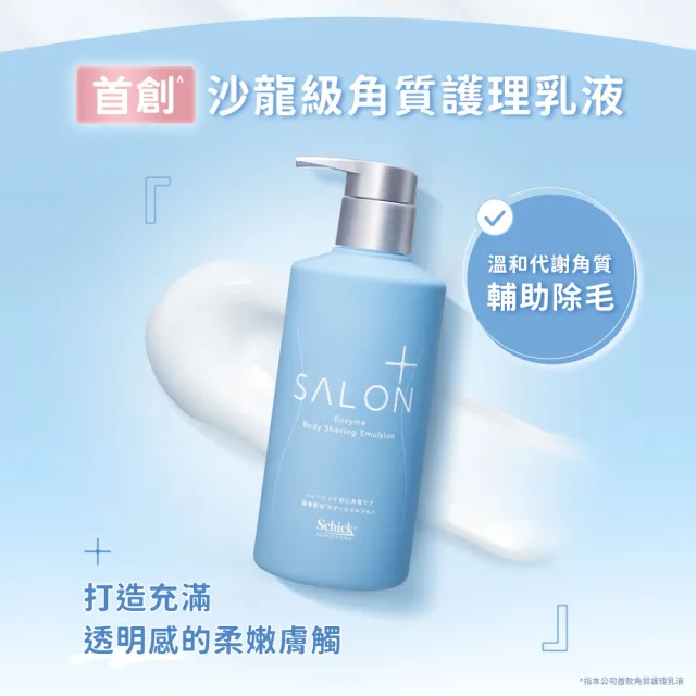 【Schick 舒適牌】舒綺極 Salon Plus 去角質亮膚仕女除毛刀 敏感肌用(刀片3入x3組 共9入)