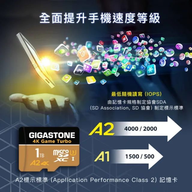 【Gigastone 立達國際】2入組 4K高速遊戲 攝影 監視器記憶卡 A2U3 256GB Game Turbo(MIT/資料救援/microSD)