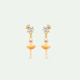 【Les Nereides】迷你芭蕾-星海橘耳環