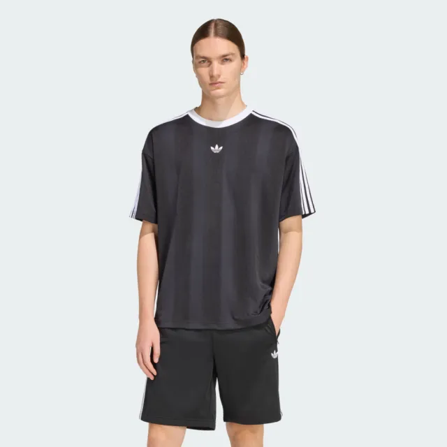 【adidas 愛迪達】Jacquard Jersey 男 T恤 運動上衣 休閒短袖 黑 亞版(KD5830)