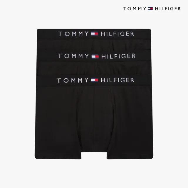 【TOMMY HILFIGER】官方旗艦館3 件套組四角內褲_黑色