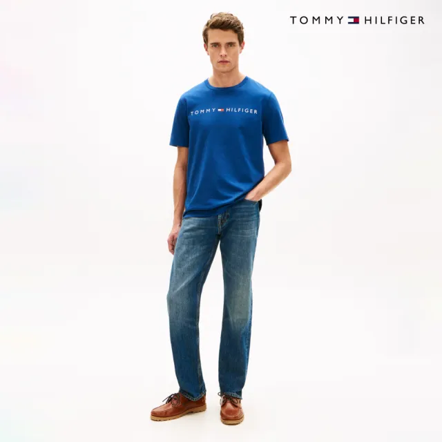 【TOMMY HILFIGER】官方旗艦館Tommy Hilfiger 標誌 T 恤_藍色