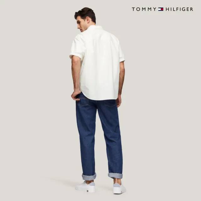【TOMMY HILFIGER】官方旗艦館府綢襯衫式外套_裸色