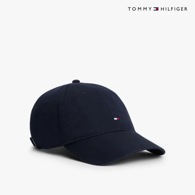 【TOMMY HILFIGER】官方旗艦館旗幟柔軟棒球帽_藍色