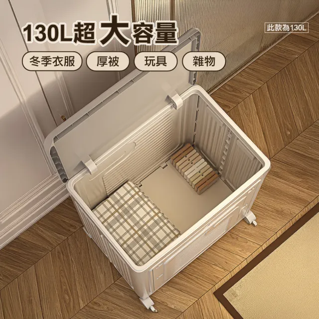 【ONE HOUSE】日蜜兒大容量側開附輪收納箱_任選(收納櫃 /置物箱/衣物收納/摺疊收納箱)