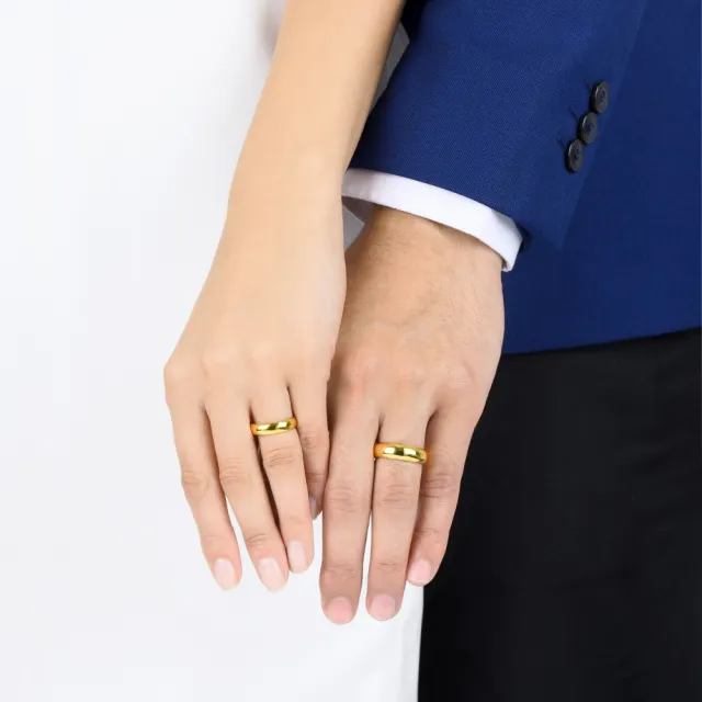 【點睛品】極簡素雅 黃金戒指／婚戒_計價黃金(女戒)