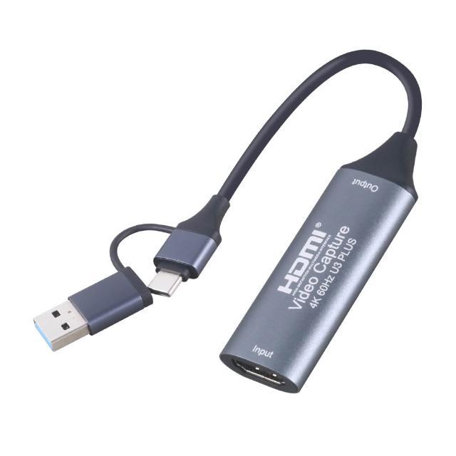 【伽利略】USB3.2 5G TYPE-C+A HDMI 4K60HZ 影音擷取器