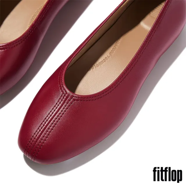 【FitFlop】DELICATO 高包覆柔軟皮革芭蕾舞鞋-女(三色)