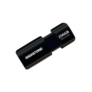 【GIGASTONE 立達】256GB USB3.1/3.2 Gen1 極簡滑蓋隨身碟 UD-3202黑(256G USB3.2高速隨身碟)
