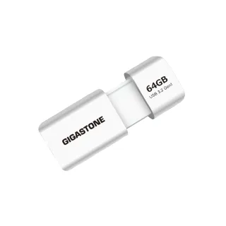 【GIGASTONE 立達】64GB USB3.1/3.2 Gen 1 極簡滑蓋隨身碟 UD-3202白(64G USB3.2高速隨身碟)