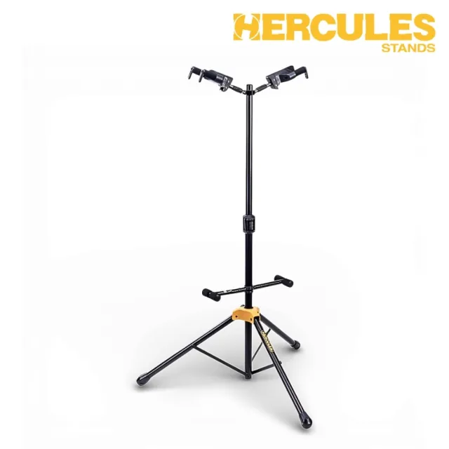 【Hercules 海克力斯】GS422B PLUS 雙吉他架/穩固可靠的支撐(電吉他架 電貝斯架 木吉他架 樂器架 民謠)